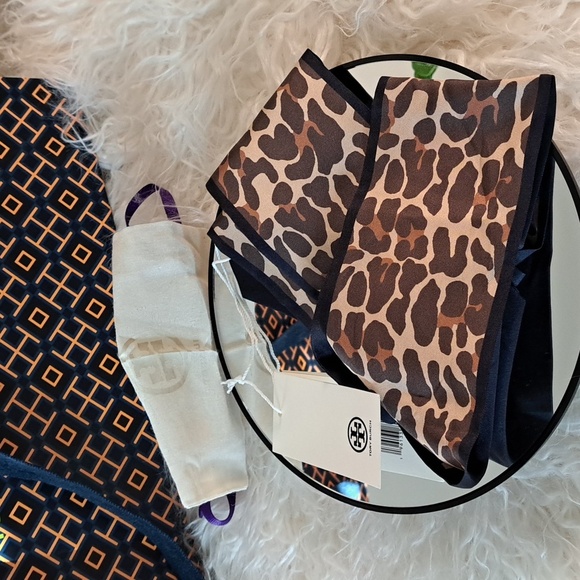 Tory Burch Reva Leopard Necktie/Twilly NWTs - Picture 7 of 7